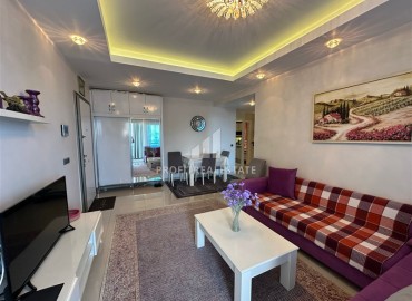 Двухкомнатная меблированная квартира, 65м², с видом на море в элитном комплексе Махмутлара, Алания ID-18648 фото-3