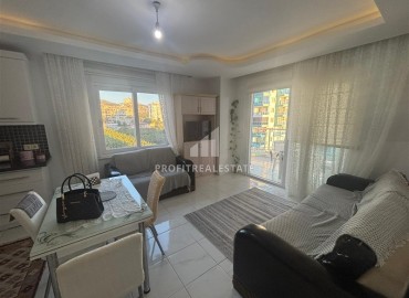 Меблированная квартира 1+1, 60м, с видом на горы, в комфортабельном комплексе, у моря в Махмутларе, Алания ID-18654 фото-3