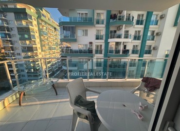 Меблированная квартира 1+1, 60м, с видом на горы, в комфортабельном комплексе, у моря в Махмутларе, Алания ID-18654 фото-14