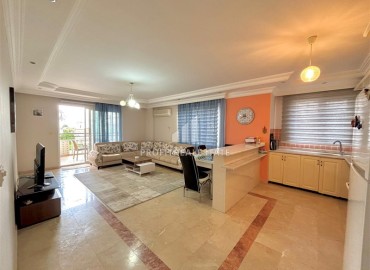 Большая квартира с двумя спальнями, 125м², в резиденции с бассейном на первой линии в Махмутларе, Алания ID-18655 фото-2