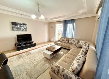 Большая квартира с двумя спальнями, 125м², в резиденции с бассейном на первой линии в Махмутларе, Алания ID-18655 фото-3