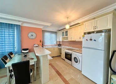 Большая квартира с двумя спальнями, 125м², в резиденции с бассейном на первой линии в Махмутларе, Алания ID-18655 фото-6