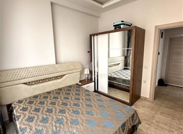 Стильные апартаменты с одной спальней, 55м², в современной резиденции с бассейном, в 250м от моря в Махмутларе, Алания ID-18656 фото-7