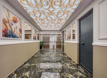 Квартира с одной спальней, 55м², с лаконичным интерьером в новой резиденции с бассейном в Махмутларе, Алания ID-18660 фото-16