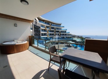 Видовые меблированные апартаменты 1+1, 80м², в элитной резиденции с услугами отеля 5˟ в Конаклы, Алания. ID-18665 фото-9