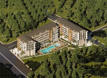 Проект с хорошей инфраструктурой с рассрочкой от застройщика в Анталии, Хурма: квартиры разных планировок, 55-120м² ID-18673 фото-2