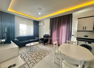 Двухкомнатная меблированная квартира, 50м², в новом комфортабельном комплексе, у моря в Каргыджаке, Алания ID-18677 фото-3