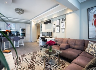 Линейная квартира с тремя спальнями, 130м², готовая к проживанию, в 300м от моря в районе Оба, Алания под ВНЖ ID-18681 фото-8