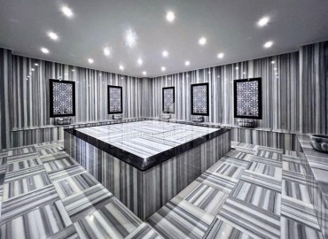 Уютная квартира с одной спальней, 57м², в новом комплексе премиум класса в 700 метрах от моря в Махмутларе, Алания ID-18687 фото-12