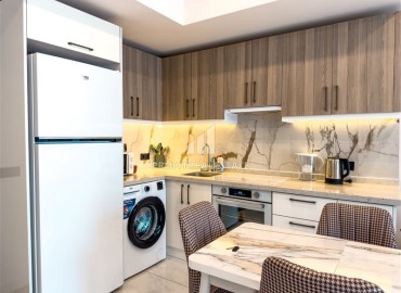 Элитная недвижимость в центре Алании: элегантные двухкомнатные апартаменты, 60м², в резиденции премиум класса в 350м от моря ID-18688 фото-4