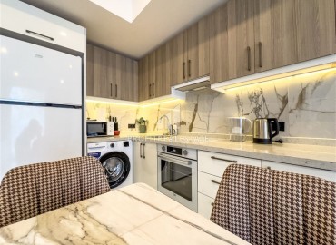 Элитная недвижимость в центре Алании: элегантные двухкомнатные апартаменты, 60м², в резиденции премиум класса в 350м от моря ID-18688 фото-6