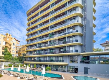 Элитная недвижимость в центре Алании: элегантные двухкомнатные апартаменты, 60м², в резиденции премиум класса в 350м от моря ID-18688 фото-10