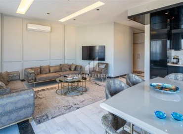 Фешенебельный пентхаус 3+1, 208м² с видом на море и горы, в резиденции на первой береговой линии в районе Алании – Тосмур ID-18698 фото-2