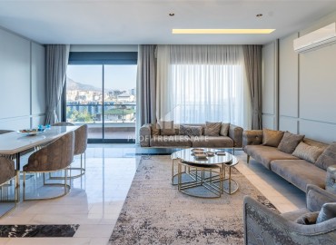 Фешенебельный пентхаус 3+1, 208м² с видом на море и горы, в резиденции на первой береговой линии в районе Алании – Тосмур ID-18698 фото-5