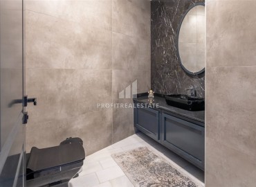 Фешенебельный пентхаус 3+1, 208м² с видом на море и горы, в резиденции на первой береговой линии в районе Алании – Тосмур ID-18698 фото-10