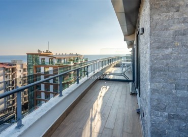 Фешенебельный пентхаус 3+1, 208м² с видом на море и горы, в резиденции на первой береговой линии в районе Алании – Тосмур ID-18698 фото-17