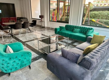 Фешенебельный пентхаус 3+1, 208м² с видом на море и горы, в резиденции на первой береговой линии в районе Алании – Тосмур ID-18698 фото-20