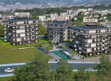 Квартиры и дуплексы, 56-334м² в инвестиционном проекте с отельной инфраструктурой в районе Кестель, Алания ID-18707 фото-1