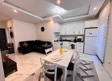 Элегантная двухкомнатная квартира, 55м², в резиденции с бассейном в центре Алании, у пляжа Кейкубат ID-18710 фото-2