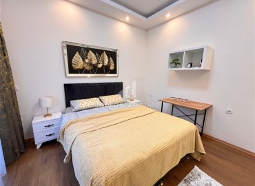 Элегантная двухкомнатная квартира, 55м², в резиденции с бассейном в центре Алании, у пляжа Кейкубат ID-18710 фото-12