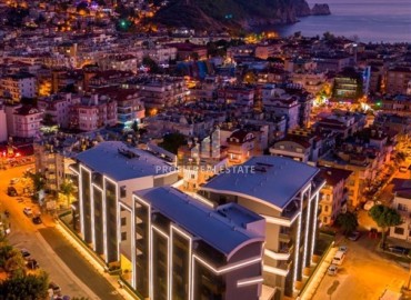 Стильные апартаменты с одной спальней, 55м², в резиденции премиум класса в центре Алании, в 350м от пляжа Клеопатры ID-18712 фото-1