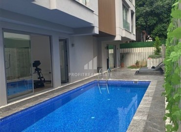 Уютная трехкомнатная квартира, 104м², в новой резиденции с бассейном в 150м от пляжа Клеопатры, Алания ID-18714 фото-17