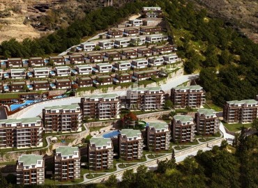 Уютная двухкомнатная квартира, 60м², с потрясающим видом в элитной резиденции Каргыджака, Алания ID-18722 фото-1