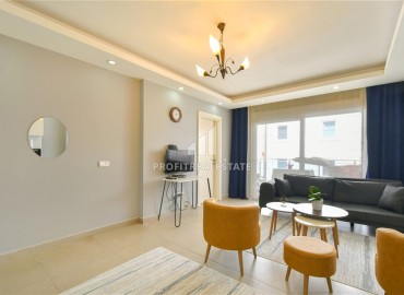 Элегантная двухкомнатная квартира, 55м², в современной резиденции у пляжа Клеопатры в центре Алании под ВНЖ ID-18730 фото-4