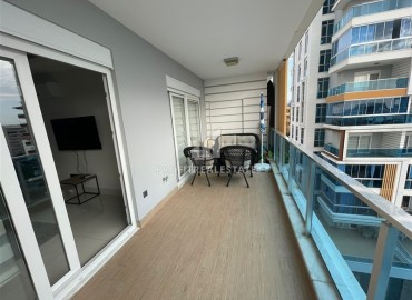 Стильная квартира с одной спальней, 65м², с потрясающим видом на море в элитном комплексе в районе Алании - Тосмур ID-18735 фото-11