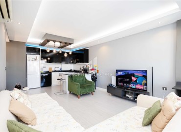 Элегантная двухкомнатная квартира, 80м², на высоком этаже в элитном комплексе в районе Алании – Джикджилли ID-18742 фото-2