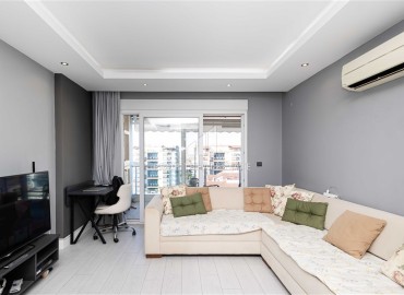 Элегантная двухкомнатная квартира, 80м², на высоком этаже в элитном комплексе в районе Алании – Джикджилли ID-18742 фото-3