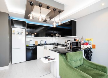 Элегантная двухкомнатная квартира, 80м², на высоком этаже в элитном комплексе в районе Алании – Джикджилли ID-18742 фото-4