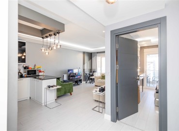 Элегантная двухкомнатная квартира, 80м², на высоком этаже в элитном комплексе в районе Алании – Джикджилли ID-18742 фото-6