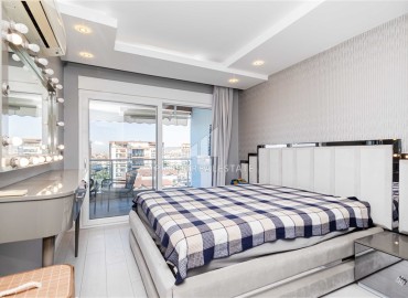 Элегантная двухкомнатная квартира, 80м², на высоком этаже в элитном комплексе в районе Алании – Джикджилли ID-18742 фото-9