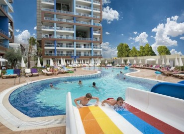 Элегантная двухкомнатная квартира, 80м², на высоком этаже в элитном комплексе в районе Алании – Джикджилли ID-18742 фото-14