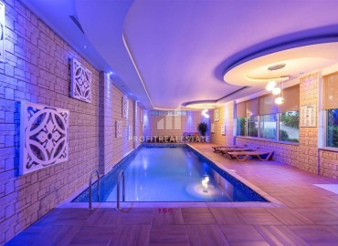 Элегантная двухкомнатная квартира, 80м², на высоком этаже в элитном комплексе в районе Алании – Джикджилли ID-18742 фото-17