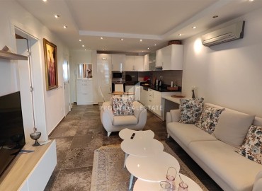 Готовая к проживанию, квартира 1+1, 80м², в комфортабельном комплексе с оригинальной концепцией в районе Алании – Джикджилли ID-18743 фото-2