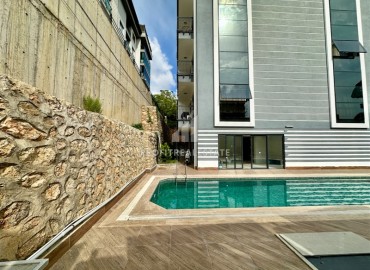 Квартира 1+1, 48м², с чистовой отделкой в новом малоквартирном комплексе с бассейном в районе Алании - Оба ID-18746 фото-17