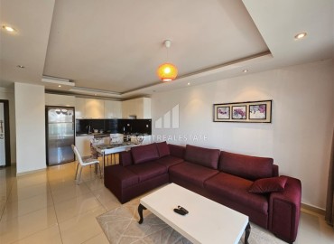 Симпатичная видовая квартира с одной спальней, 60м², в элитном комплексе в районе Джикджилли, Алания ID-18761 фото-1