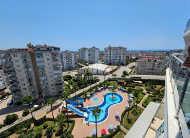 Симпатичная видовая квартира с одной спальней, 60м², в элитном комплексе в районе Джикджилли, Алания ID-18761 фото-13