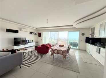 Видовая трехкомнатная квартира, 120м² с элегантным интерьером в комфортабельном комплексе в Джикджилли, Алания ID-18765 фото-3