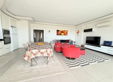 Видовая трехкомнатная квартира, 120м² с элегантным интерьером в комфортабельном комплексе в Джикджилли, Алания ID-18765 фото-5