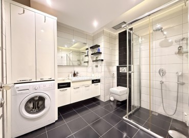 Видовая трехкомнатная квартира, 120м² с элегантным интерьером в комфортабельном комплексе в Джикджилли, Алания ID-18765 фото-10