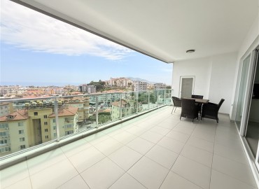 Видовая трехкомнатная квартира, 120м² с элегантным интерьером в комфортабельном комплексе в Джикджилли, Алания ID-18765 фото-20