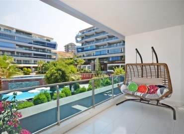 Стильный садовый дуплекс с тремя спальнями, 200м², в элитном комплексе района Каргыджак, Алания ID-18766 фото-11