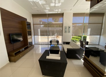 Элегантная трехкомнатная квартира, 120м² с остекленным балконом в элитном комплексе в Джикджилли, Алания ID-18767 фото-19