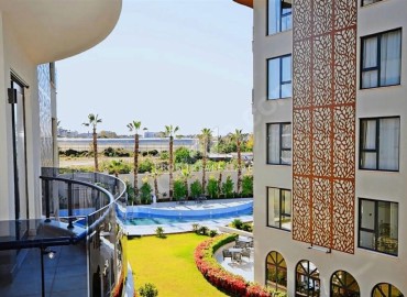 Квартира с одной спальней, 55м², в новом элитном комплексе у подножия гор в районе Алании – Оба ID-18749 фото-10