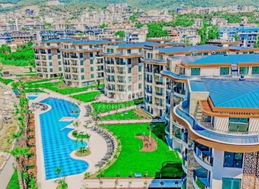 Квартира с одной спальней, 55м², в новом элитном комплексе у подножия гор в районе Алании – Оба ID-18749 фото-12