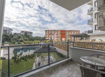 Двухкомнатные апартаменты со стильным интерьером, 50м², в комфортабельном комплексе в районе Оба, Алания ID-18785 фото-8