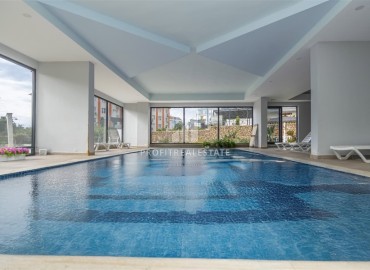 Двухкомнатные апартаменты со стильным интерьером, 50м², в комфортабельном комплексе в районе Оба, Алания ID-18785 фото-19